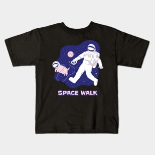 Space Walk Kids T-Shirt